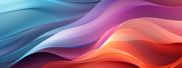 Fototapeta premium Groovy smooth wave wallpaper design