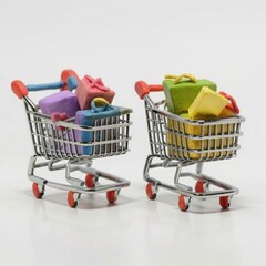 scenery_3D_Different_Metal_Shopping_Carts_Set_