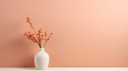 empty wall with a smooth texture, embodying a minimalist aesthetic ideal for modern interior design backgrounds or templates. - obrazy, fototapety, plakaty