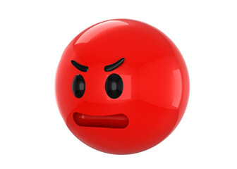 Angry Emoticon - 3d icon
