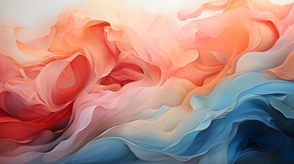 Serenity Unveiled: A Tranquil Abstract Watercolor Symphony