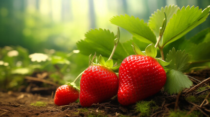 Beautiful strawberry macro.Background of strawberries