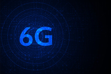 concept of technology 6G mobile network , New generation telecommunication , high-speed mobile Internet,	
