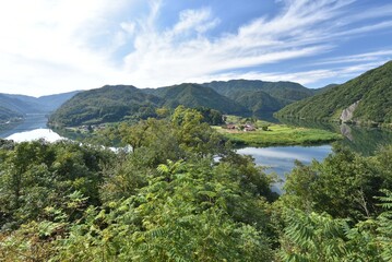Fototapeta na wymiar 日本の美しい風景　島根県　美郷町　信喜 