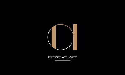 CN, NC, C, N abstract letters logo monogram