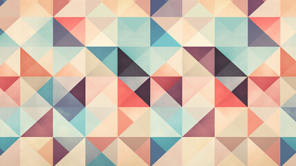 Obraz premium bold pastel colours antique geometric pattern