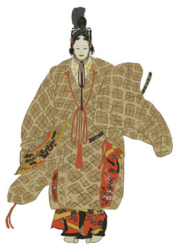 能　月岡耕漁　能楽百番　「井筒」