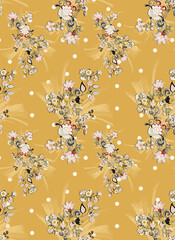 flowers wrapped in bunches pattern