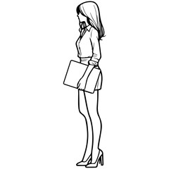 Business Woman Illustration.