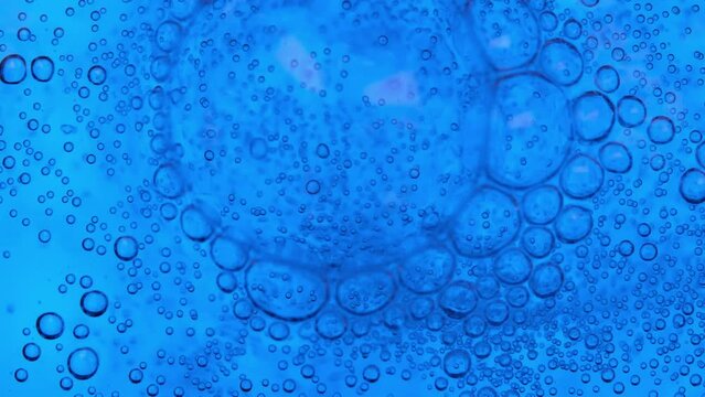 Başlık: RGB Colorful Bubbles in Soda, Macro Bubbles