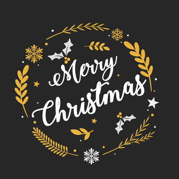 Merry Christmas, Christmas Wishes, Christmas vector illustration and Art