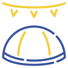 Hanukkah Feast Illustration Icons