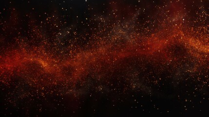 Abstract black dark orange-red brown shiny glitter abstract background with space - obrazy, fototapety, plakaty