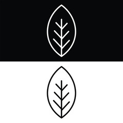 Leaf icon design, illustration design