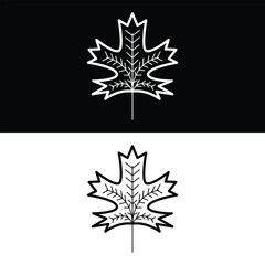 Leaf icon design, illustration design