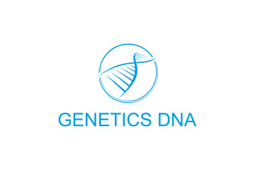 Research technology laboratory DNA helix logo