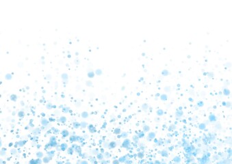 淡いブルーの水彩の水玉模様　パステルカラー
 - obrazy, fototapety, plakaty