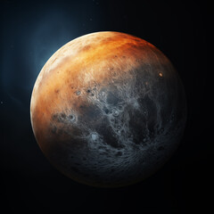 Naklejka premium Planet isolated background,created with Generative AI tecnology.