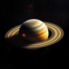 Naklejka premium Planet isolated background,created with Generative AI tecnology.
