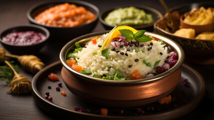 Fototapeta na wymiar rice with vegetables