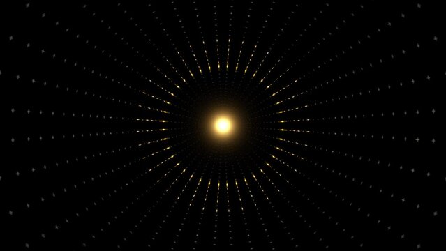 Flickering hypnotic yellow led lights background