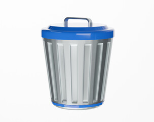 3d icon. Render of a garbage tank, volumetric icon