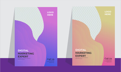 Corporate business flyer template design set, Brochure design, cover modern layout, annual report, poster, flyer in A4 with colorful business proposal, promotion, advertise, publication, cover page.
