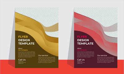 Corporate business flyer template design set, Brochure design, cover modern layout, annual report, poster, flyer in A4 with colorful business proposal, promotion, advertise, publication, cover page.