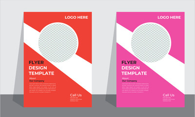 Corporate business flyer template design set, Brochure design, cover modern layout, annual report, poster, flyer in A4 with colorful business proposal, promotion, advertise, publication, cover page.