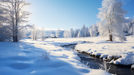 snow covered winter landscape