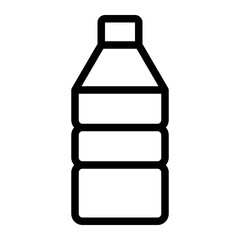 water bottle line icon