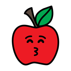 Smiley red apples are great for classroom decorations or general promotions.