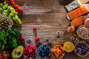 Composition with food products, ingredients of healthy diet