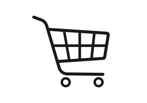 Shopping cart r trolley icon. Shop, buy sign or symbol. Vector illustration.