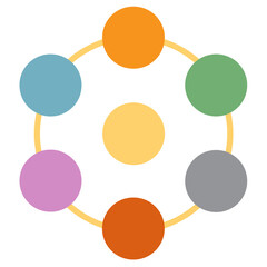 Venn Diagram template color, Business infographics, Circular PNG