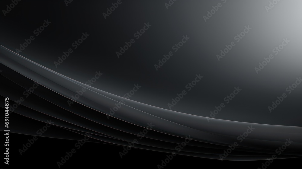 Poster black and gray gradient color tone background with tech lines light high-level feeling ambient light