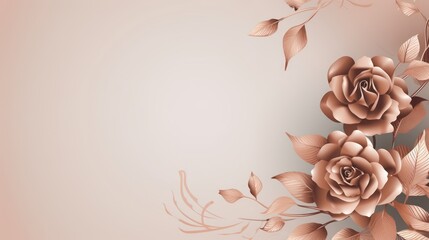 Background design for elegant poster with rose flower decoration, 12k,