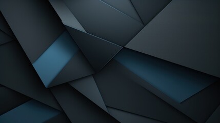 Black dark gray blue white abstract background. Geometric pattern shape. Line triangle polygon...