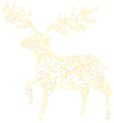gold reindeer