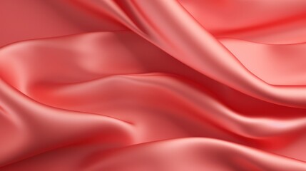 Fototapeta premium light red silk fabric texture luxurious background 3d Rendering, 4k Ultra hd