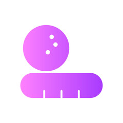 golf measure gradient icon