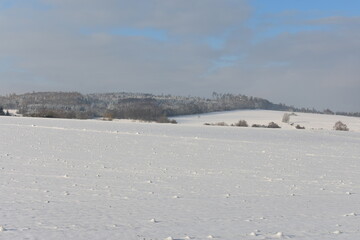 Nature photography in winter in Hesse Werra Mei&szlig;ner Kreis