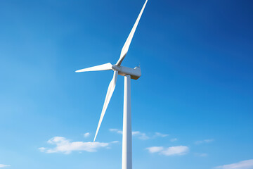 Fototapeta premium Green Energy Canvas: Painting the Sky with Wind Turbines