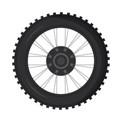 Fototapeta premium rally racing wheel illustration