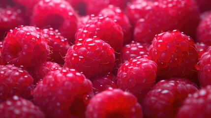 Background with a raspberry texture. Generative Ai.