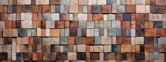 A captivating abstract texture panorama composed of diverse materials and textures, resulting in a unique and tactile wallpaper - obrazy, fototapety, plakaty