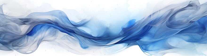 Abstract technology art Futuristic background energy wave shape lines. Place for text graphics concept design. Template poster invitation flyer banner email header. Horizontal. Generative Ai content © Evgeniy Chemiakin