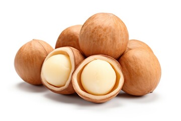 Macadamia nuts isolated