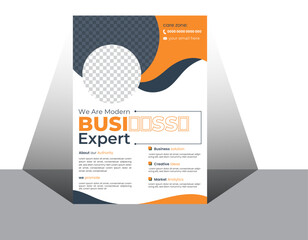 Modern flyer design template. corporate business flyer design template.