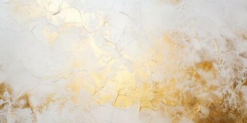 empty light background wall with golden details. 